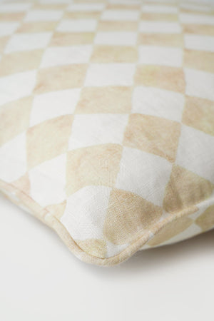 Checker Beige Cushion Cover by Sanctuary Living - Home Artisan