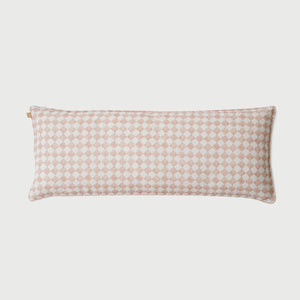 Checker Blush Lumbar Cushion Cover by Sanctuary Living - Home Artisan