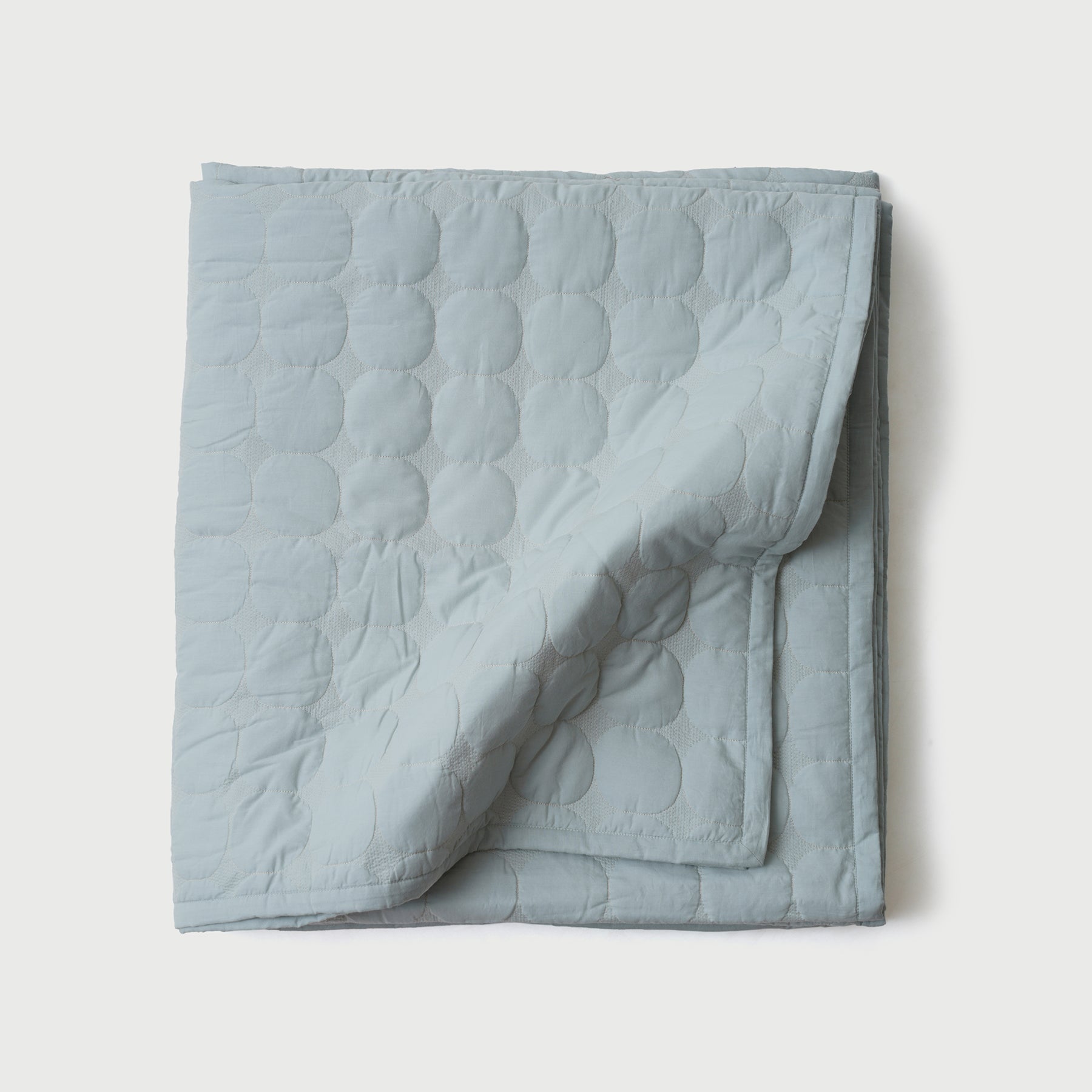 Zen Duck Egg Quilted Bedding Set (Set of 3) by Sanctuary Living - Home Artisan