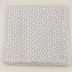 Odette Ivory & Blue-Grey Floral Motif 6-Piece King Size Comforter Bedding Set - Home Artisan