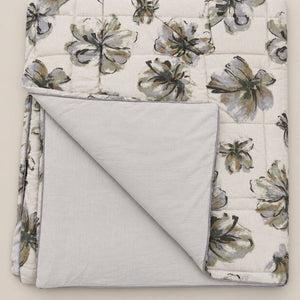 Magnolia Sage Green Floral 6-Piece King Size Comforter Bedding Set - Home Artisan