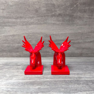 Red Moose Bookends - Home Artisan