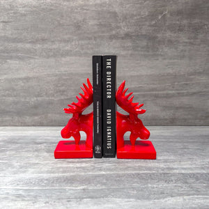 Red Moose Bookends - Home Artisan