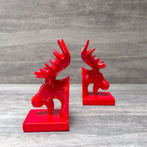 Red Moose Bookends - Home Artisan