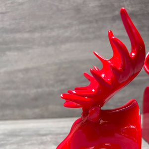 Red Moose Bookends - Home Artisan