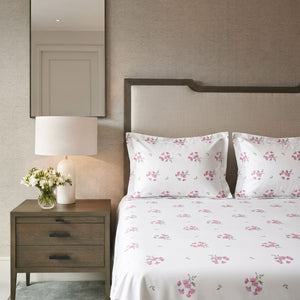 Daisy Dreams Pink 200TC Cotton Percale Bed Sheet - Home Artisan