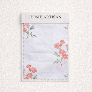 Daisy Dreams Peach 200TC Cotton Percale Bed Sheet - Home Artisan