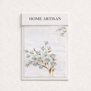 Forget Me Not Powder Blue 250TC Cotton Percale Bed Sheet - Home Artisan