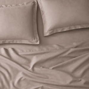 Mocha Brown 300TC Cotton Bed Sheet - Home Artisan