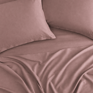 Dusty Rose 300TC Cotton Bed Sheet - Home Artisan