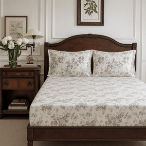 Eleanor Cottage Wildflowers 300TC Cotton Bed Sheet - Home Artisan