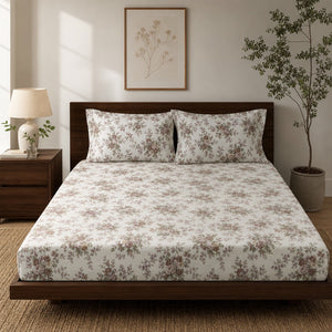 Fernwood Vintage Bouquet 300TC Cotton Bedsheet - Home Artisan