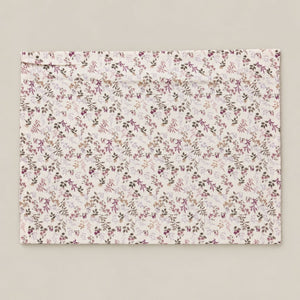 Verbena Pink Floral Sprig Bed Sheet - Home Artisan