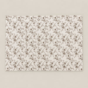 Magnolia Taupe Botanical Bed Sheet - Home Artisan