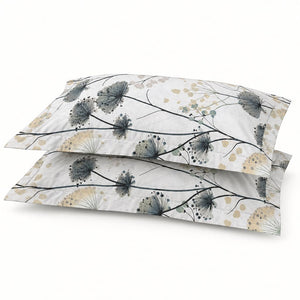 Achillea Sage Meadow Floral 250TC Cotton Percale Super King Bed Sheet - Home Artisan