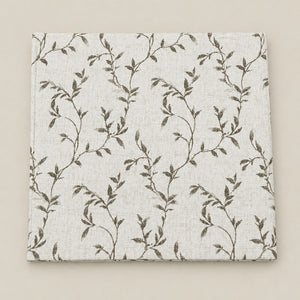 Myrtle Olive Leaf Trail 300TC Pure Cotton Sateen Bed Sheet - Home Artisan
