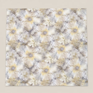 Daisy Butter Yellow Watercolour Floral 300TC Pure Cotton Sateen Bed Sheet - Home Artisan