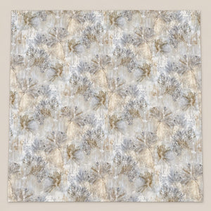 Astrantia Blue-Grey Abstract Botanical 300TC Pure Cotton Sateen Bed Sheet - Home Artisan