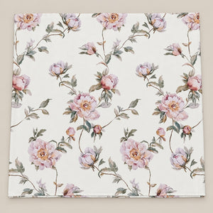 Eglantine Blush Trailing Floral Tencel Jacquard Bed Sheet - Home Artisan