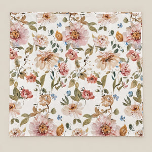Marigold Peach & Ochre Garden Tencel Jacquard Bed Sheet - Home Artisan