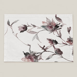 Fritillaria Plum Branch Floral Tencel Jacquard Bed Sheet - Home Artisan