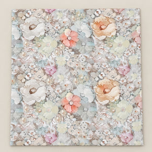 Nemesia Pastel Watercolour Bloom Tencel Jacquard Bed Sheet - Home Artisan