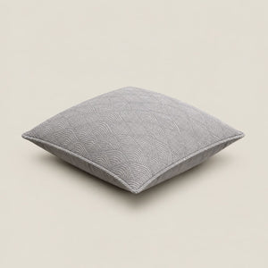 Dorian Silver Grey Wave Pattern Cushion Cover - Home Artisan