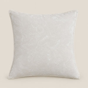 Elara Ivory Tonal Floral Cushion Cover - Home Artisan