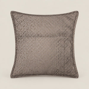 Cassian Bronze Taupe Geometric Cushion Cover - Home Artisan