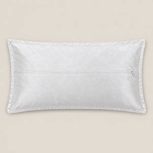 Fleur Ivory and Taupe Floral Rectangular Cushion Cover - Home Artisan