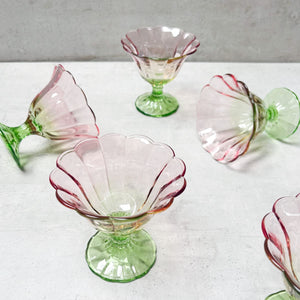 Clara Blush & Sage Ombre Dessert Bowl - Set of 6 - Home Artisan
