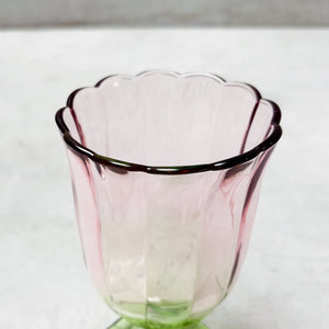 Clara Blush & Sage Ombre Glass Goblet - Set of 6 - Home Artisan
