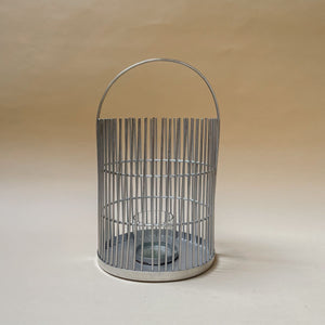 Rayner Silver Metal Lantern (Large) - Home Artisan