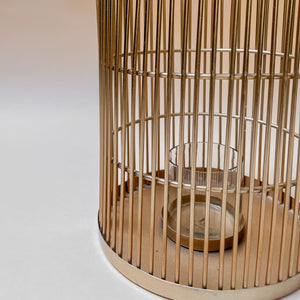 Klimt Golden Metal Lantern (Large) - Home Artisan