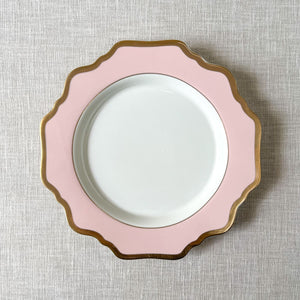Rosamine Pink Porcelain Side Plate with Gold Rim - Set of 2 - Home Artisan