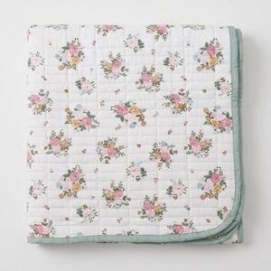 Artimesia Floral Double-Bed Cotton Comforter with Pillow Cases - Home Artisan