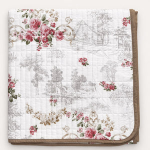 Eloise Floral Double-Bed Cotton Comforter with Pillow Cases - Home Artisan