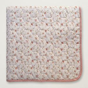 Clara Floral Double-Bed Cotton Comforter with Pillow Cases - Home Artisan