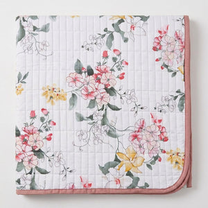 Francesca Floral Double-Bed Cotton Comforter with Pillow Cases - Home Artisan