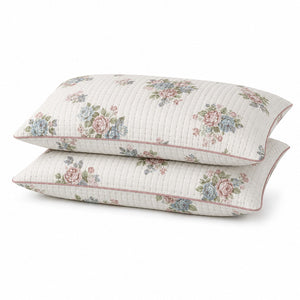 Elodie Pastel Floral Posy King-Size Cotton Comforter with Pillow Cases - Home Artisan