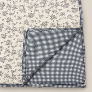 Dahlia Grey Garden Bouquet King Size Comforter - Home Artisan