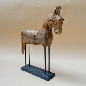Leopold Wooden Horse Sculpture (Small) - Home Artisan
