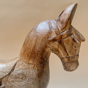 Leopold Wooden Horse Sculpture (Small) - Home Artisan
