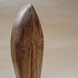 Mikom Wooden Face Sculpture (Small) - Home Artisan