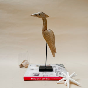 Emmeline Wooden Bird Sculpture (Small) - Home Artisan