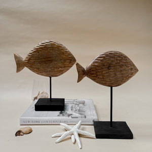 Cavendish Wooden Fish Sculpture (Large) - Home Artisan