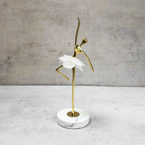 Bernice Golden Ballerina Brass Sculpture - Home Artisan