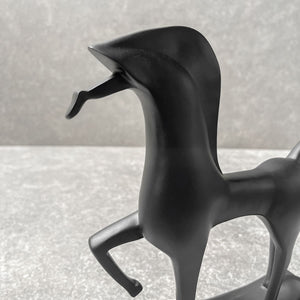 Artemis Black Horse Sculpture - Home Artisan