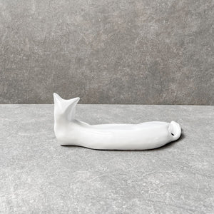 Milo White Cat Sculpture - Home Artisan