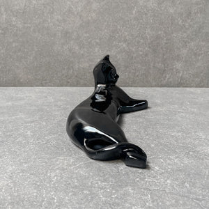 Milo Black Cat Sculpture - Home Artisan